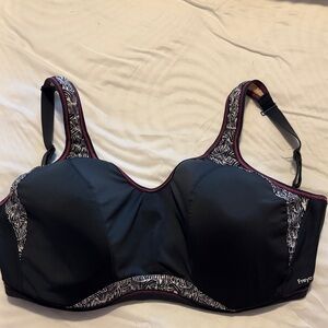 Freya Gray and White Patterned sports Bra